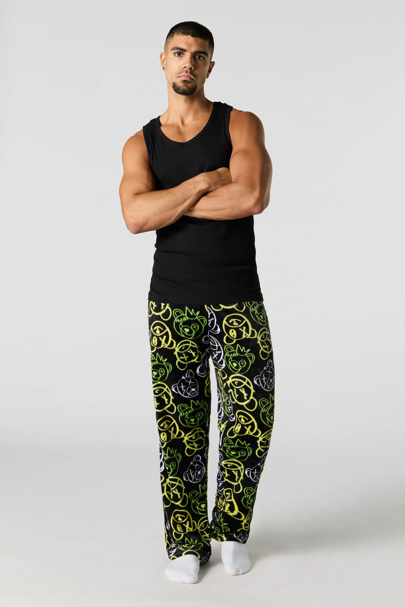 Printed Plush Pajama Pant sold by Charlotte Russe product image thumbnail 5