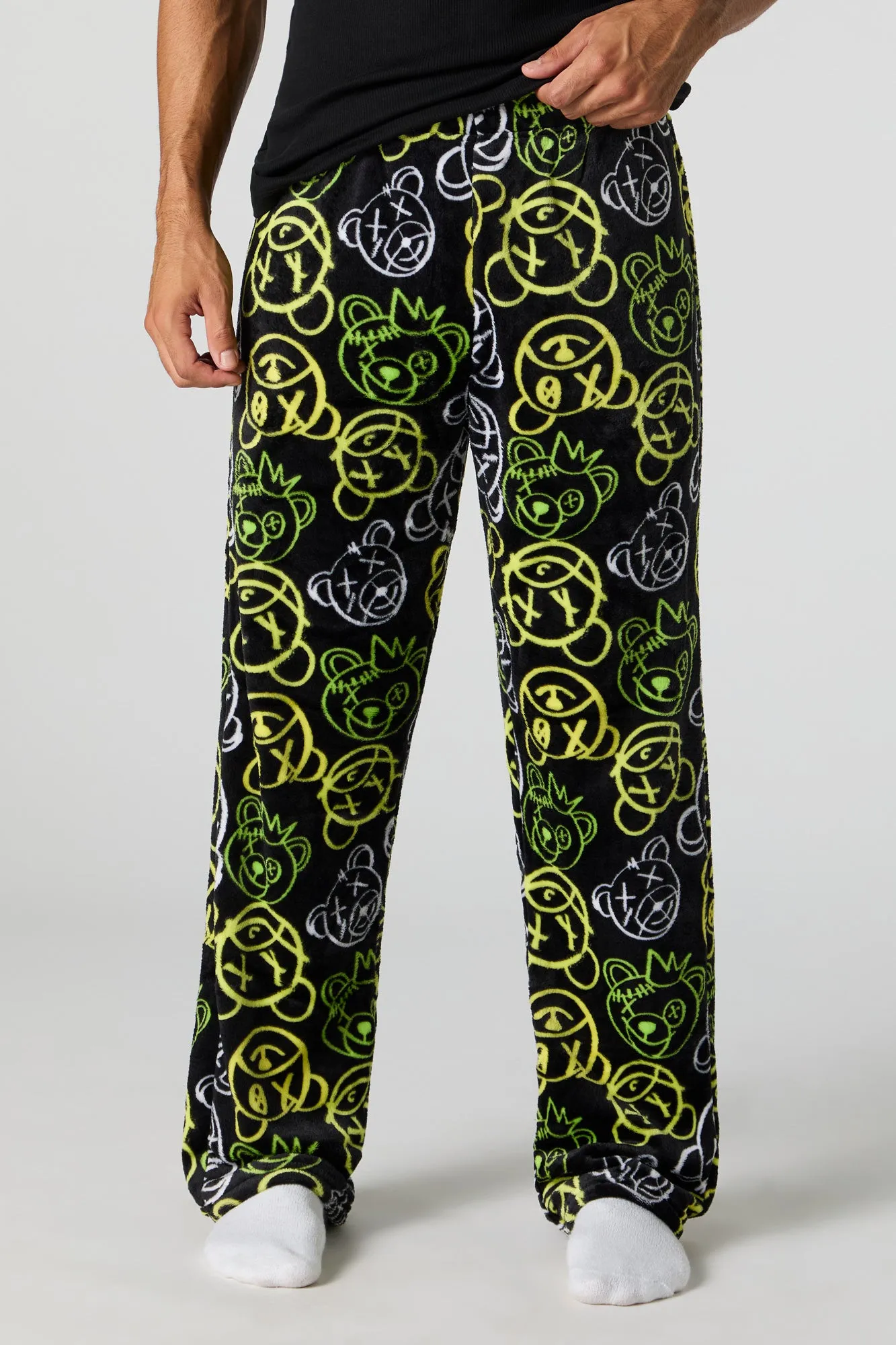 Printed Plush Pajama Pant sold by Charlotte Russe product image thumbnail 4