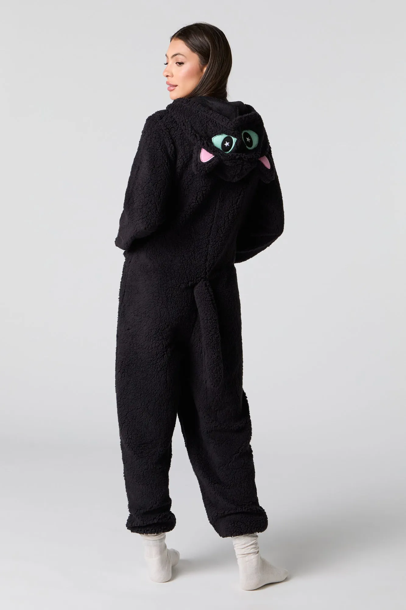 3D Cat Sherpa Onesie sold by Charlotte Russe product image thumbnail 3