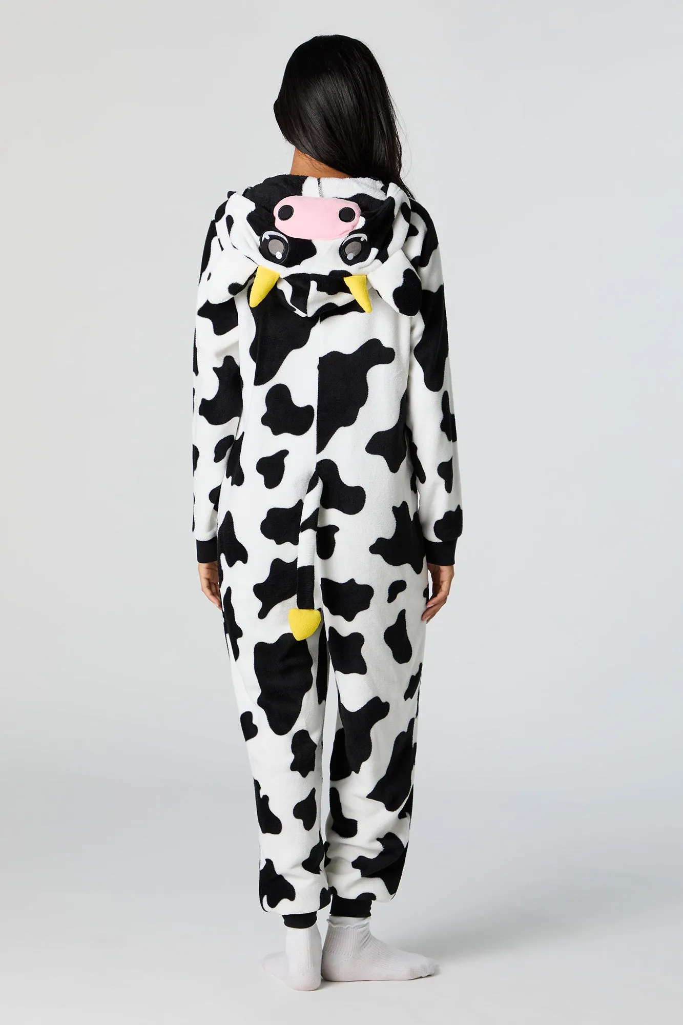 Plush 3D Cow Onesie sold by Charlotte Russe product image thumbnail 3