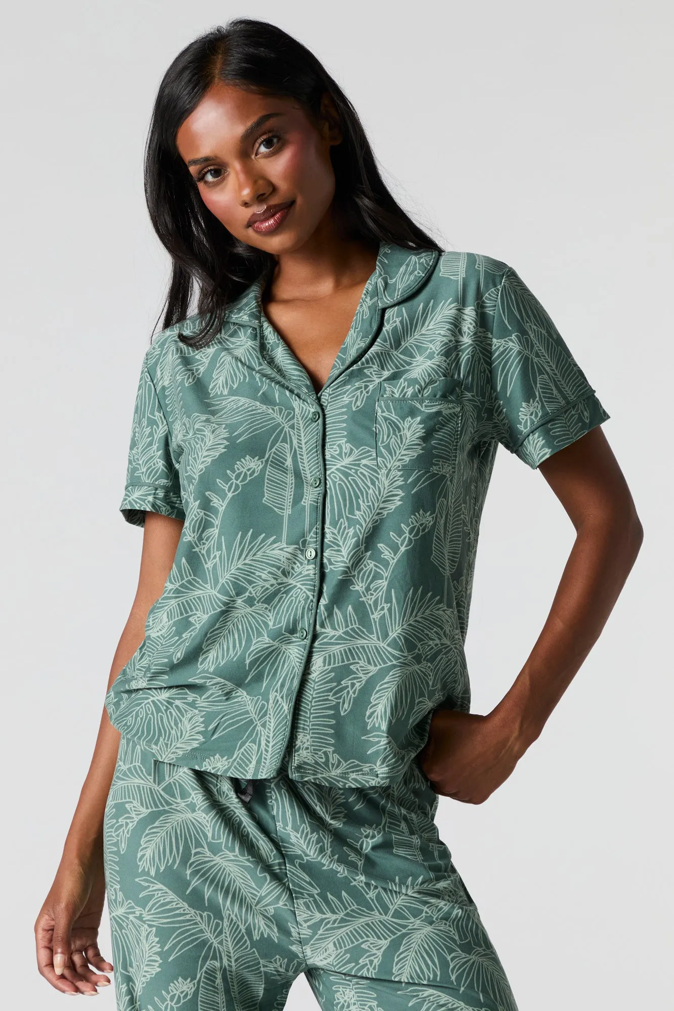 T-Shirt & Pant Pajama Set sold by Charlotte Russe product image thumbnail 2
