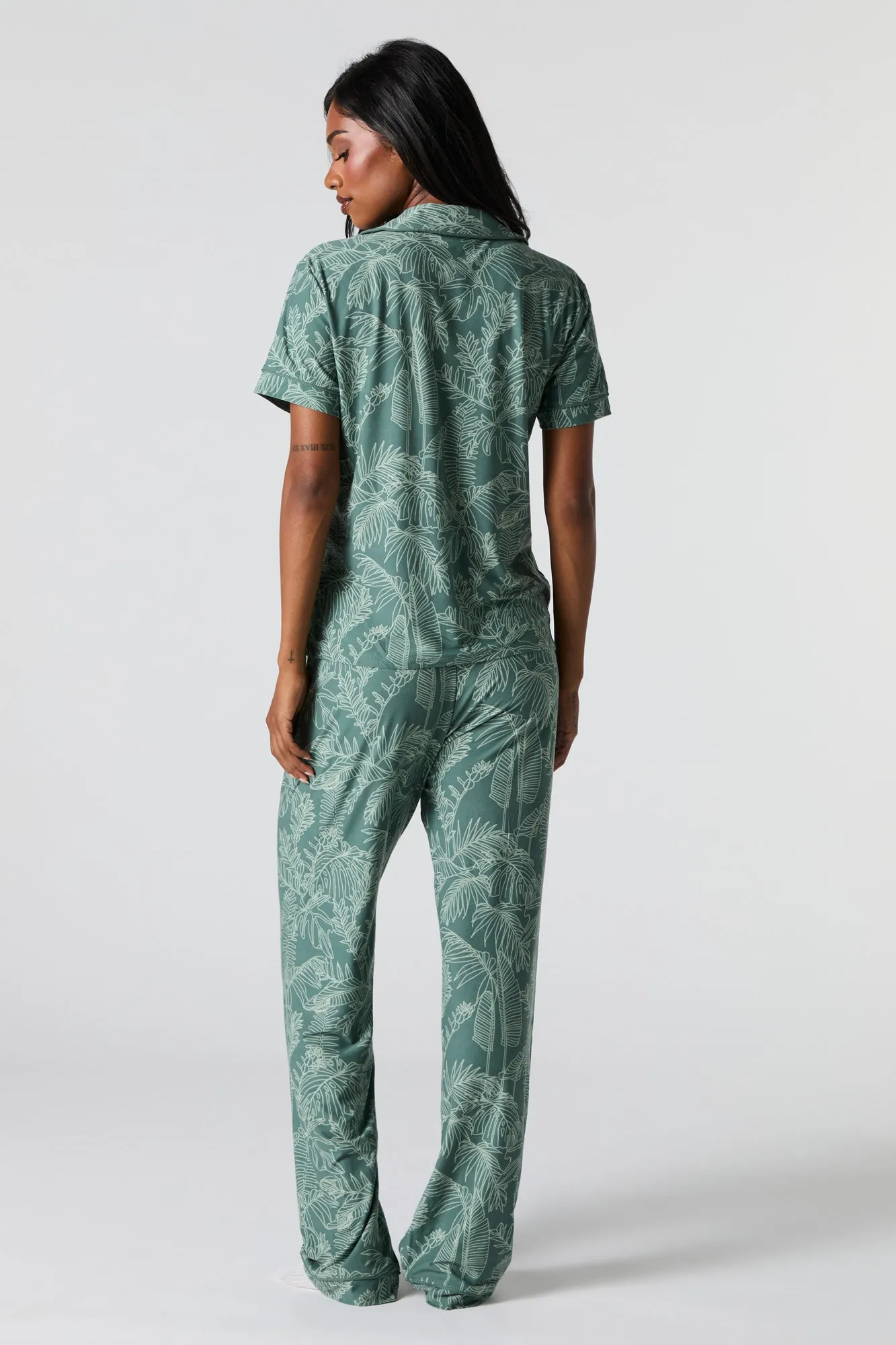 T-Shirt & Pant Pajama Set sold by Charlotte Russe product image thumbnail 4