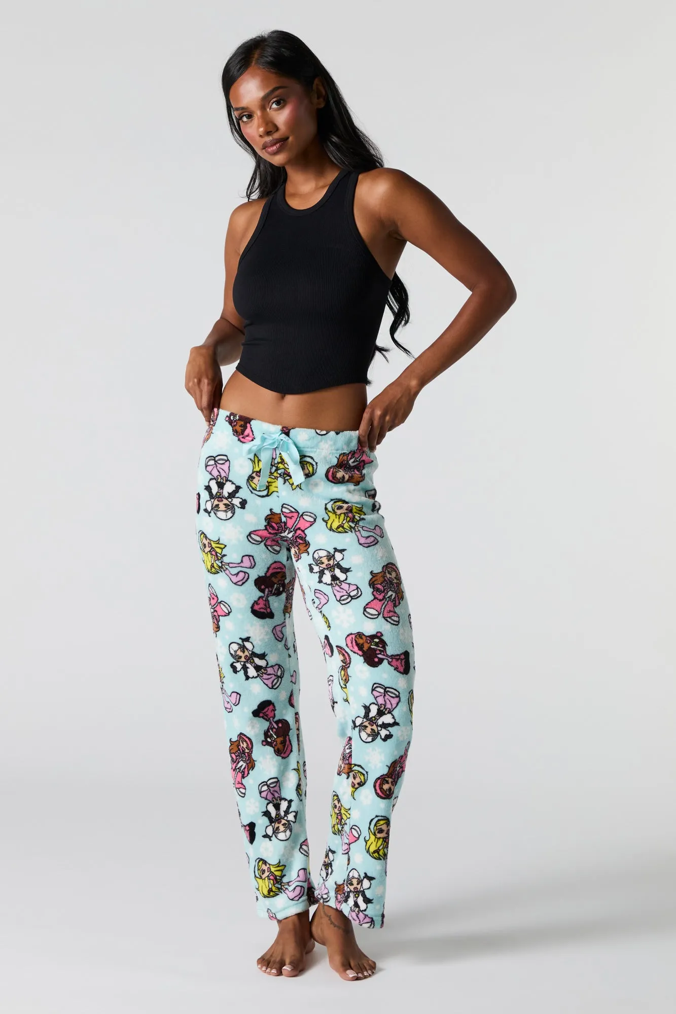 Plush Printed Pajama Pant sold by Charlotte Russe