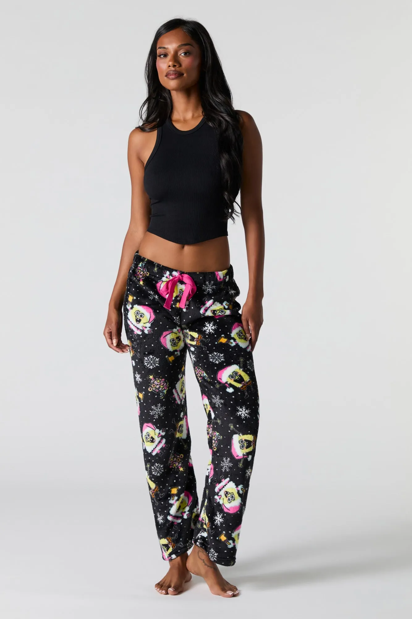 Plush Printed Pajama Pant sold by Charlotte Russe product image thumbnail 4