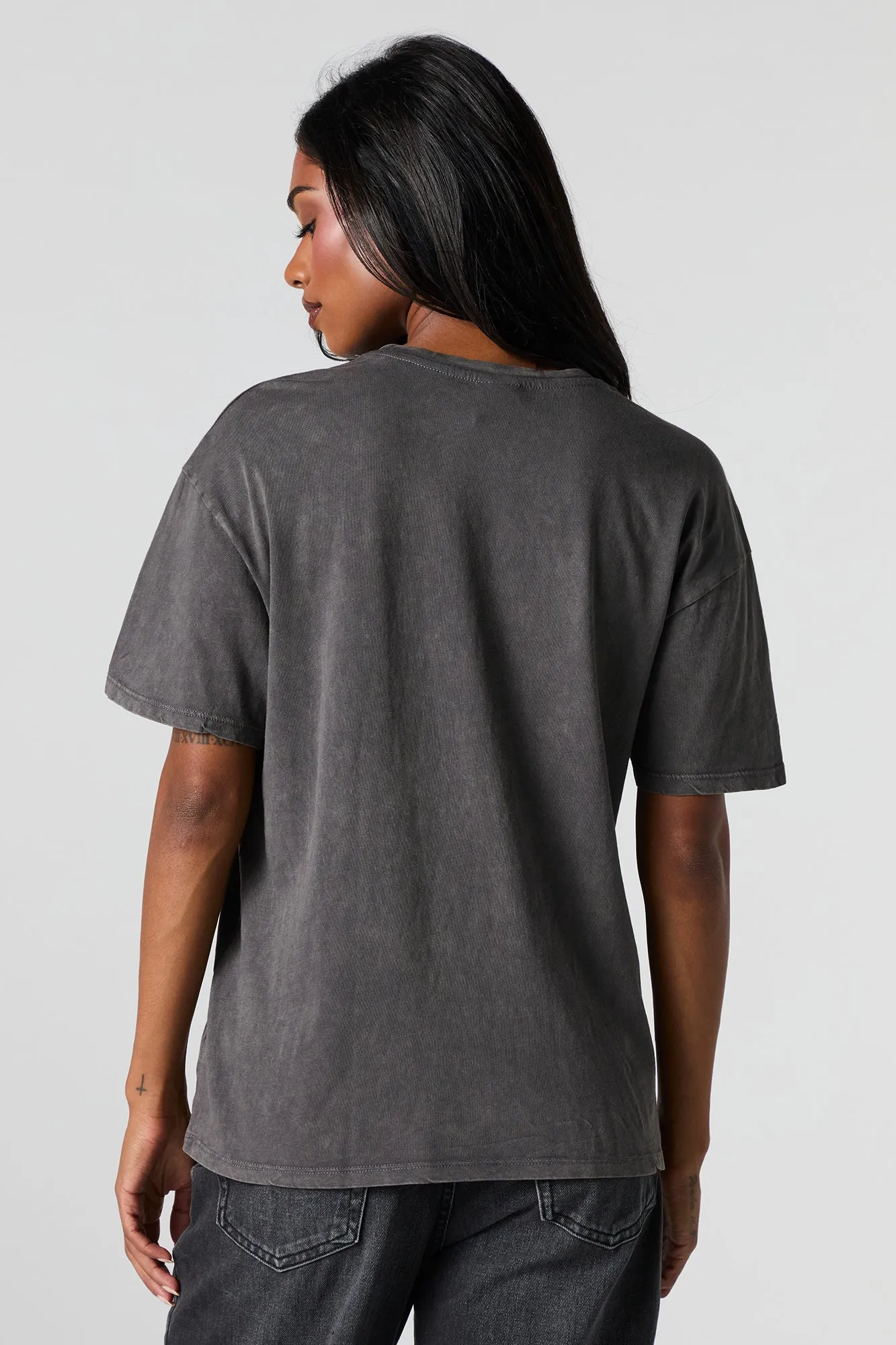 California Graphic Washed Boyfriend T-Shirt sold by Charlotte Russe product image thumbnail 3