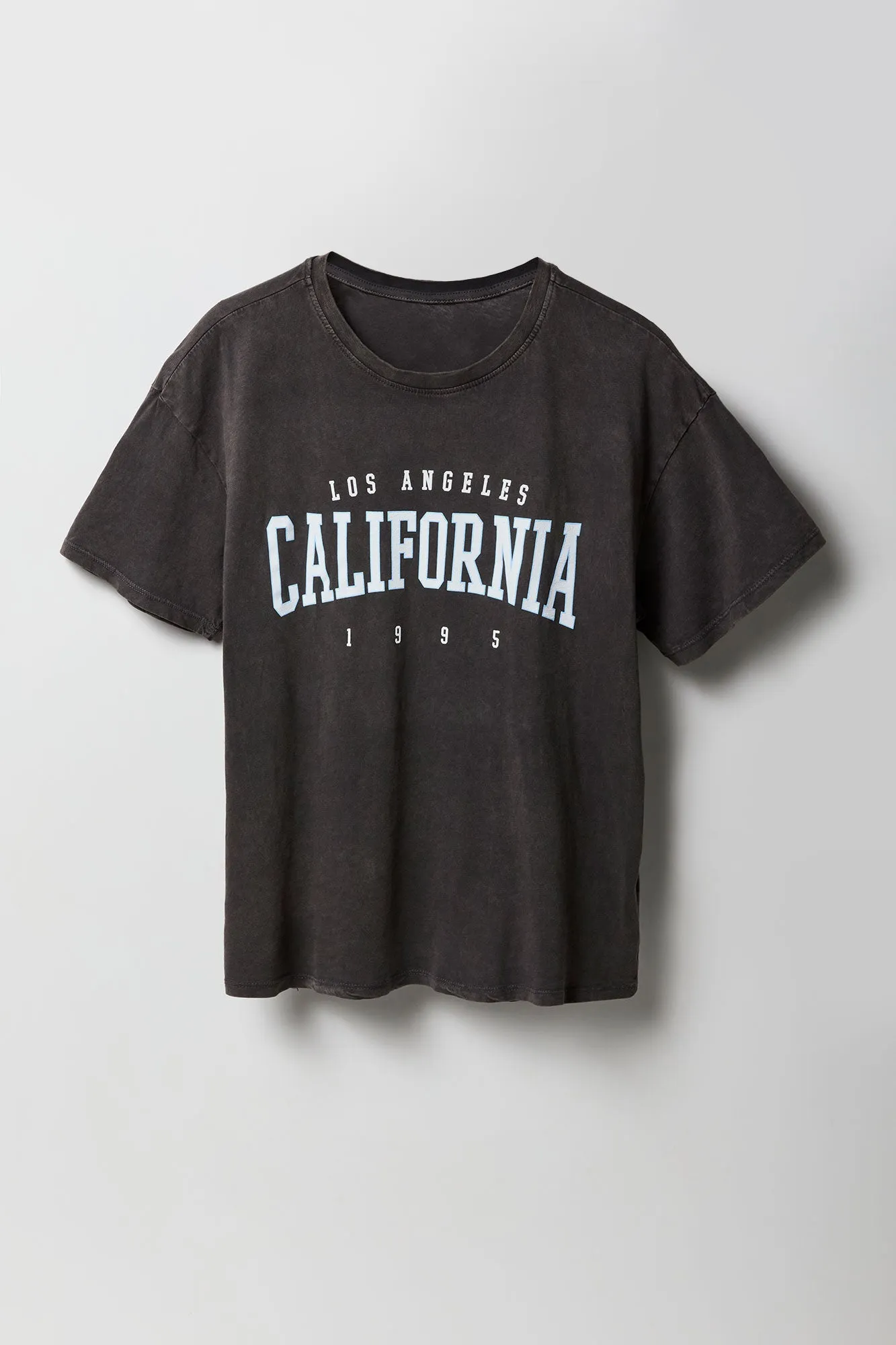 California Graphic Washed Boyfriend T-Shirt sold by Charlotte Russe product image thumbnail 4