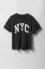 NYC Graphic Washed Boyfriend T-Shirt sold by Charlotte Russe