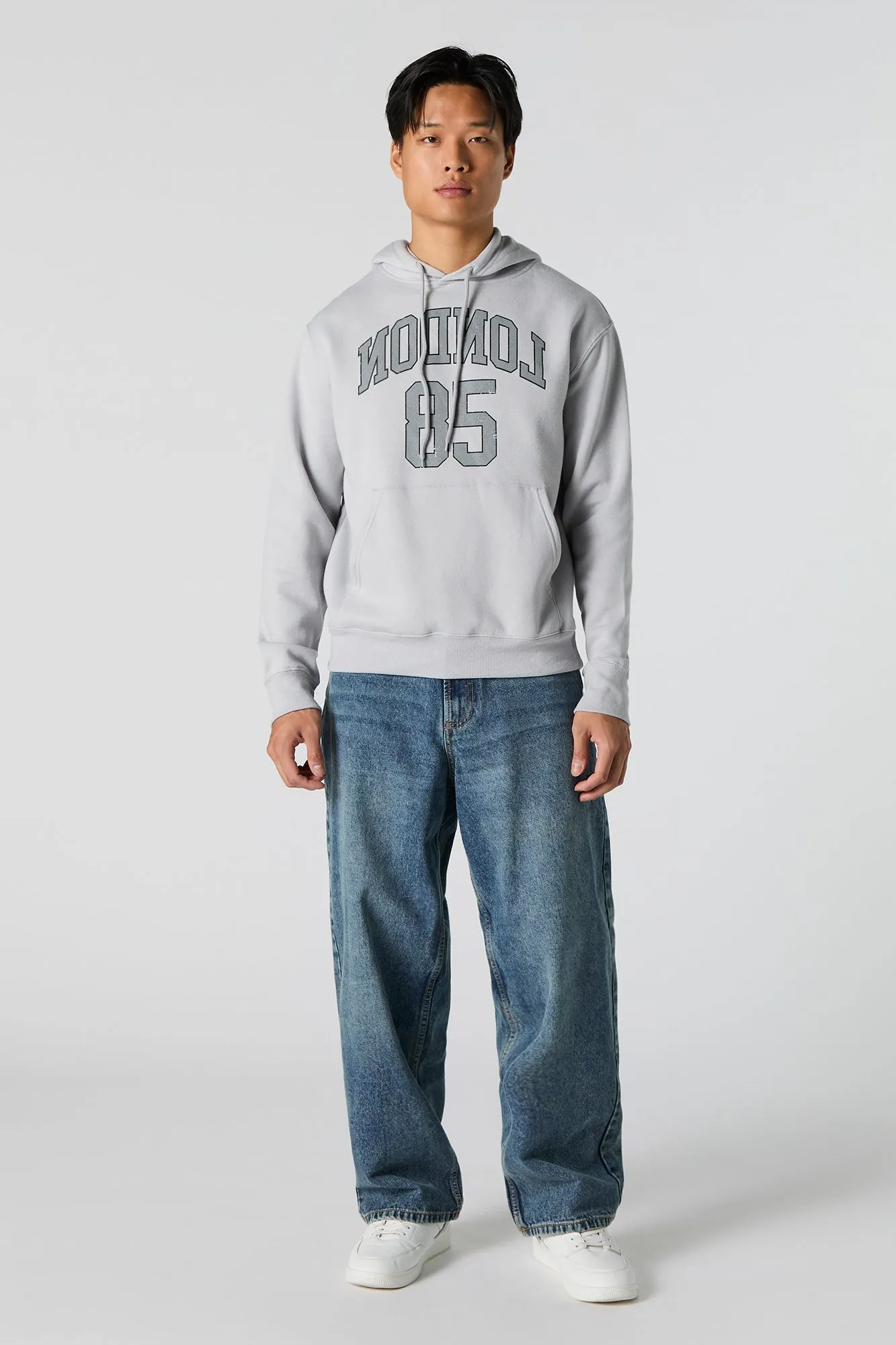 City Graphic Fleece Hoodie sold by Charlotte Russe product image thumbnail 3