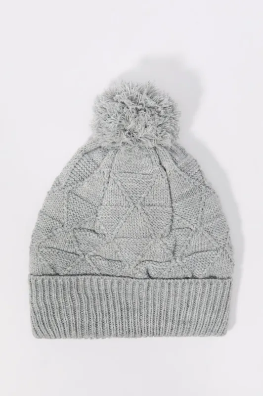 Diamond Knit Beanie sold by Charlotte Russe
