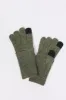 Ribbed Knit Overlay Touch Screen Gloves sold by Charlotte Russe