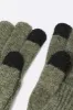 Ribbed Knit Overlay Touch Screen Gloves sold by Charlotte Russe
