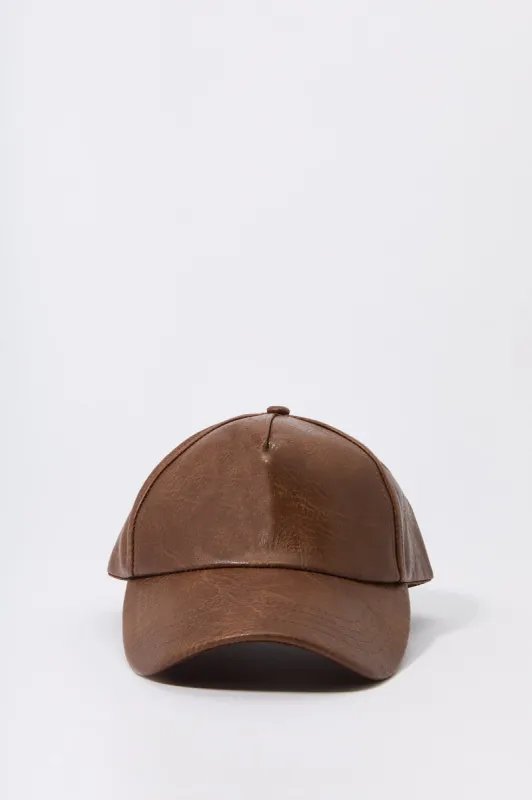 Faux Leather Cap sold by Charlotte Russe
