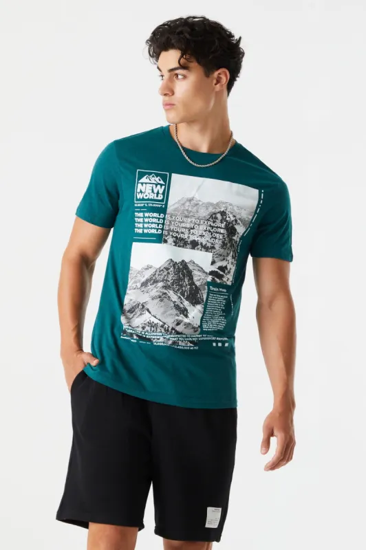 New World Mountain Graphic T-Shirt sold by Charlotte Russe