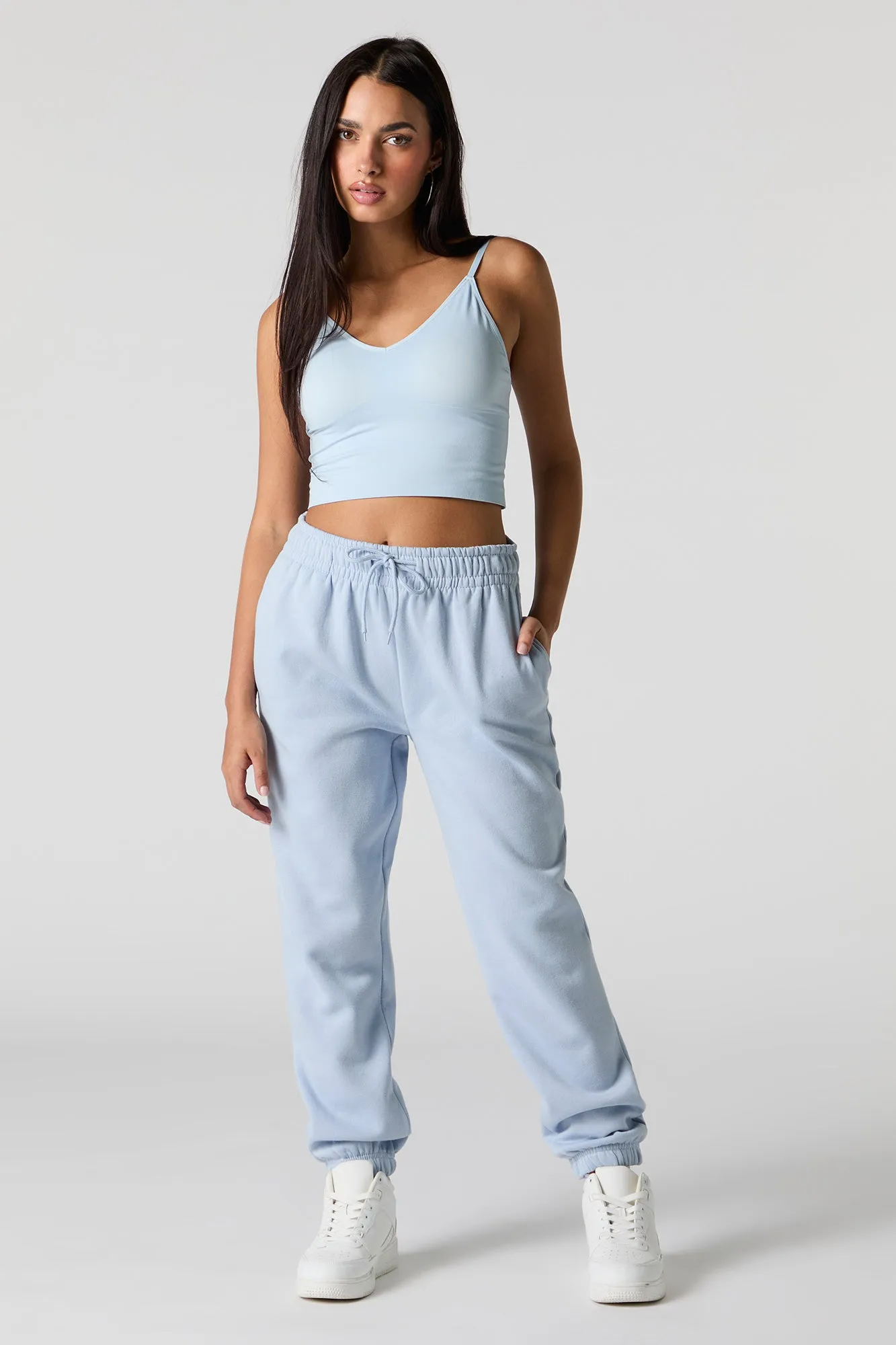 Seamless V-Neck Cami with Built-In Bra Cups sold by Charlotte Russe product image thumbnail 3