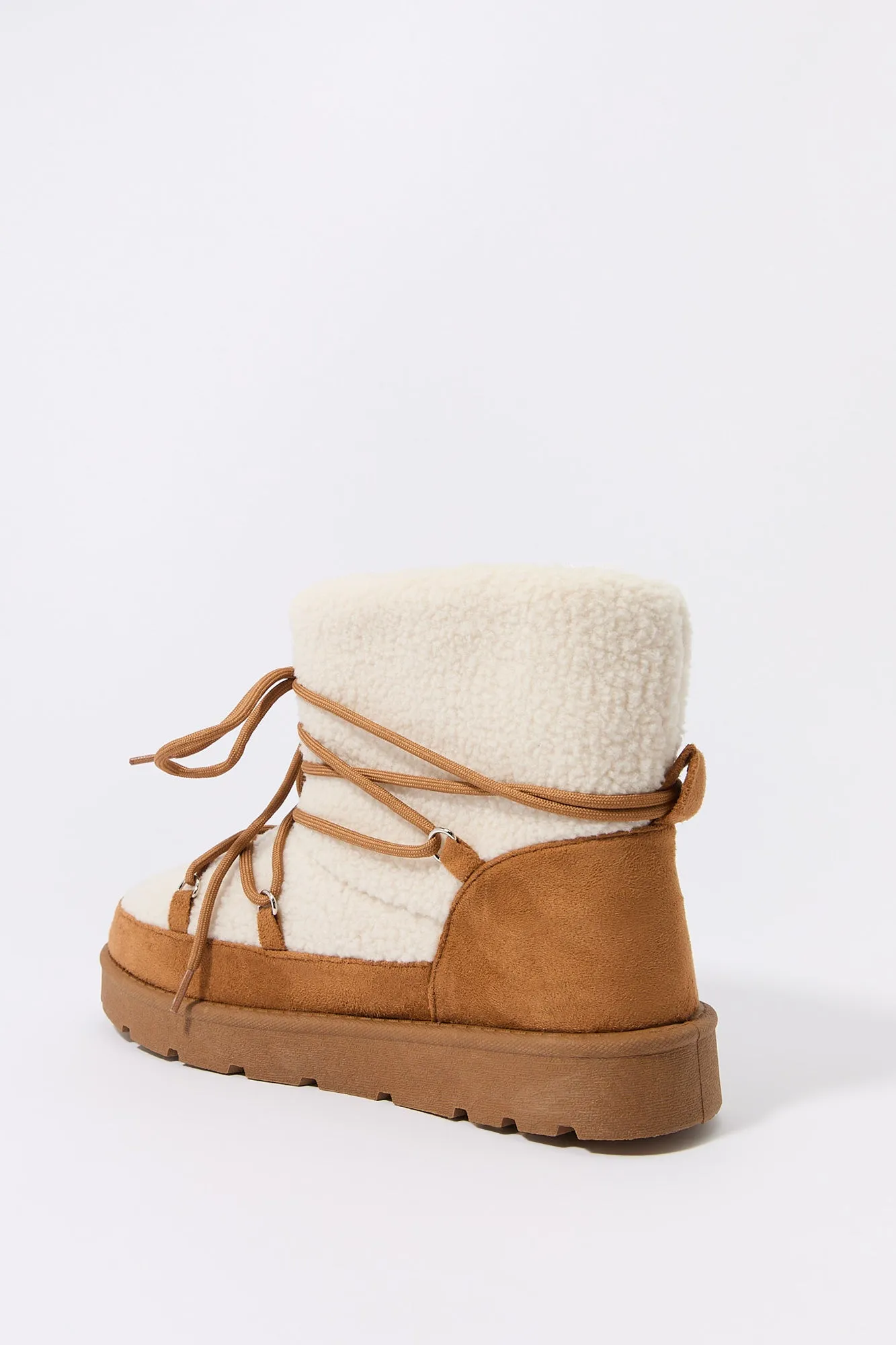 Sherpa Lace Up Boot sold by Charlotte Russe product image thumbnail 4