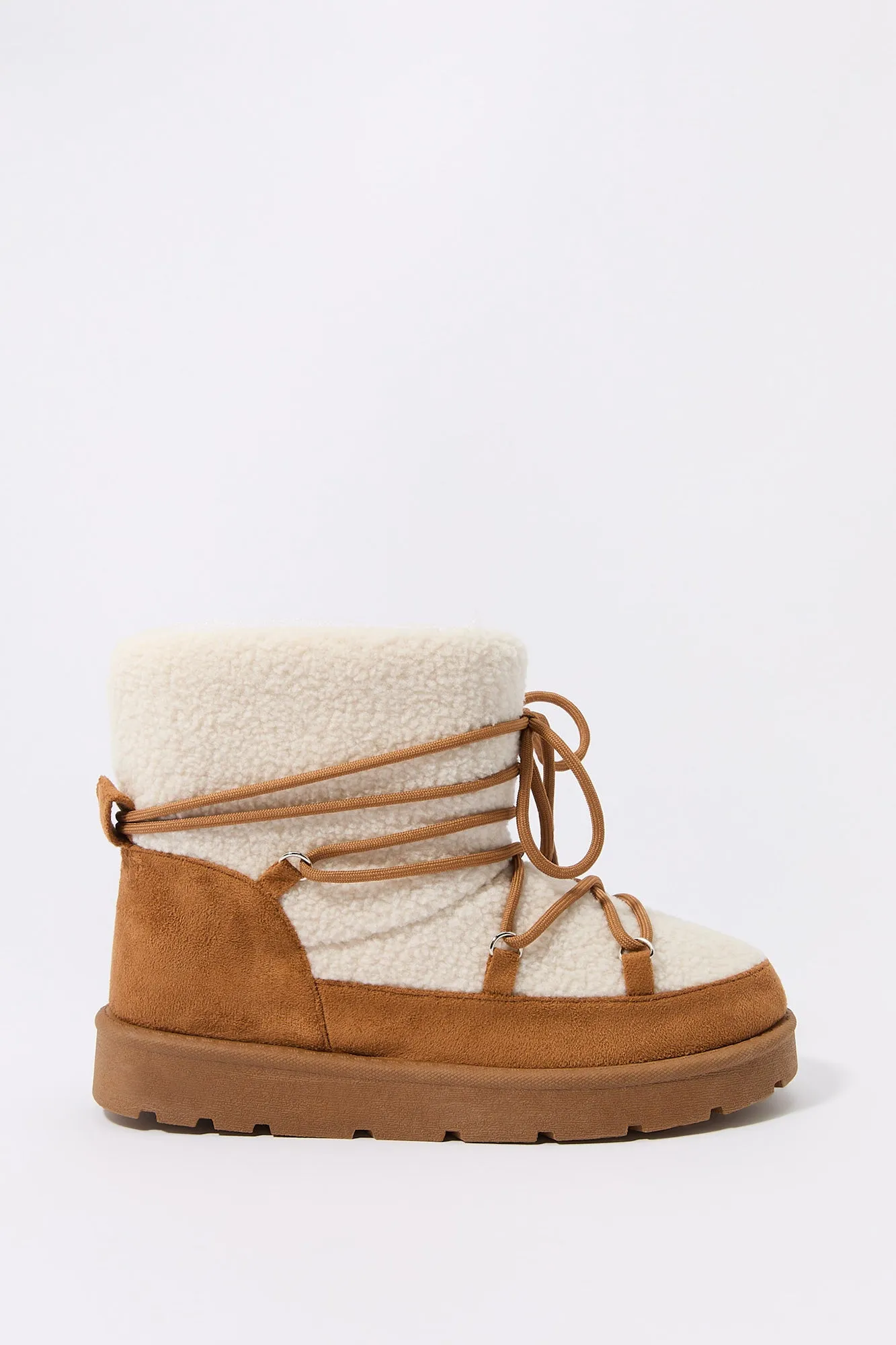 Sherpa Lace Up Boot sold by Charlotte Russe product image thumbnail 2