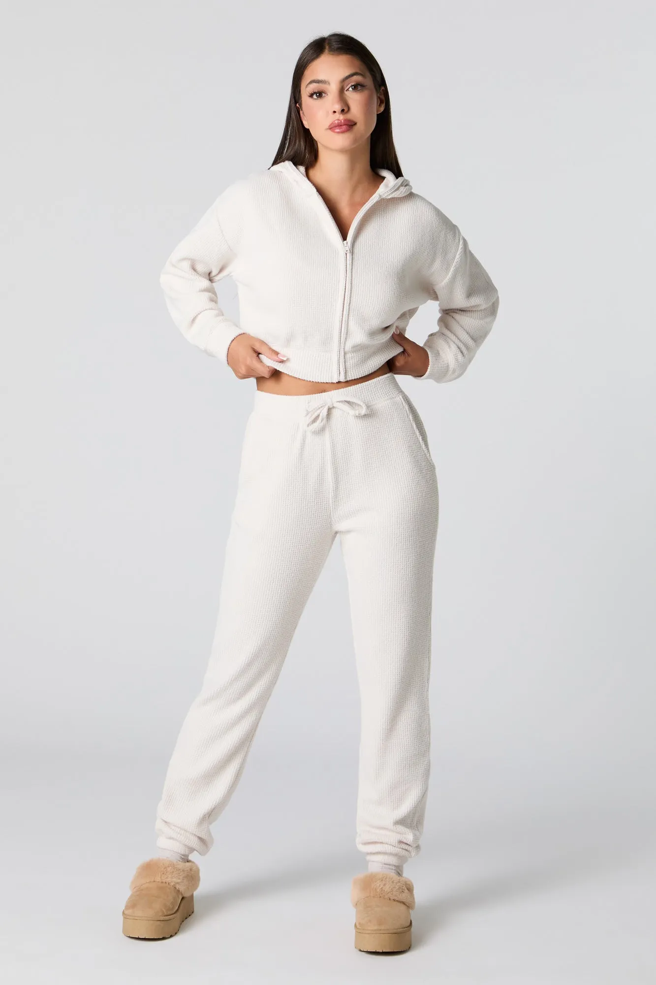 Waffle Knit Jogger sold by Charlotte Russe