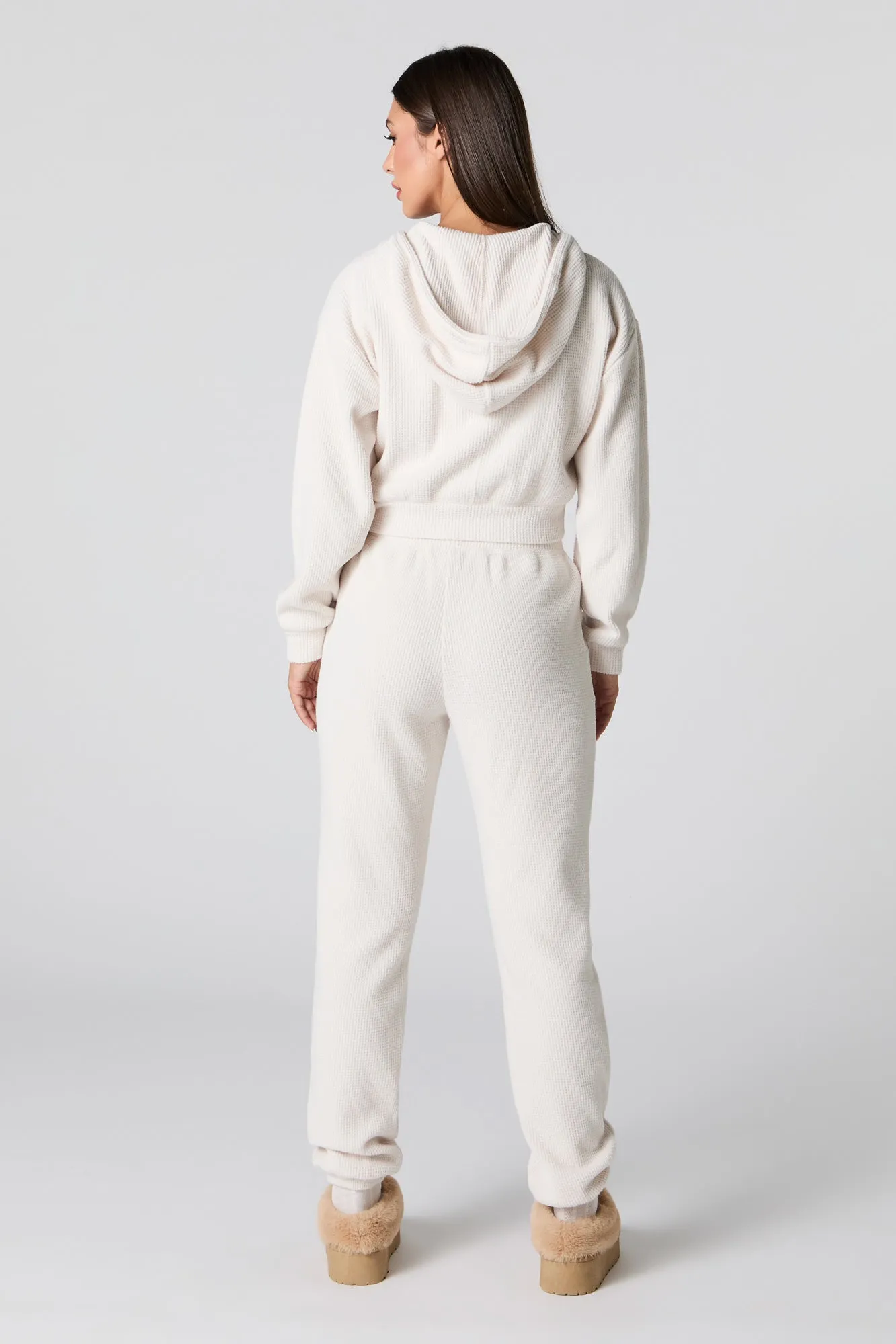 Waffle Knit Jogger sold by Charlotte Russe product image thumbnail 3