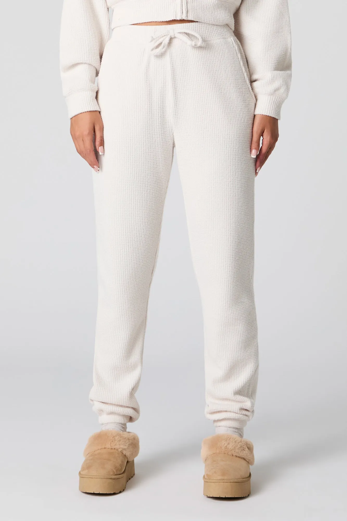 Waffle Knit Jogger sold by Charlotte Russe product image thumbnail 2
