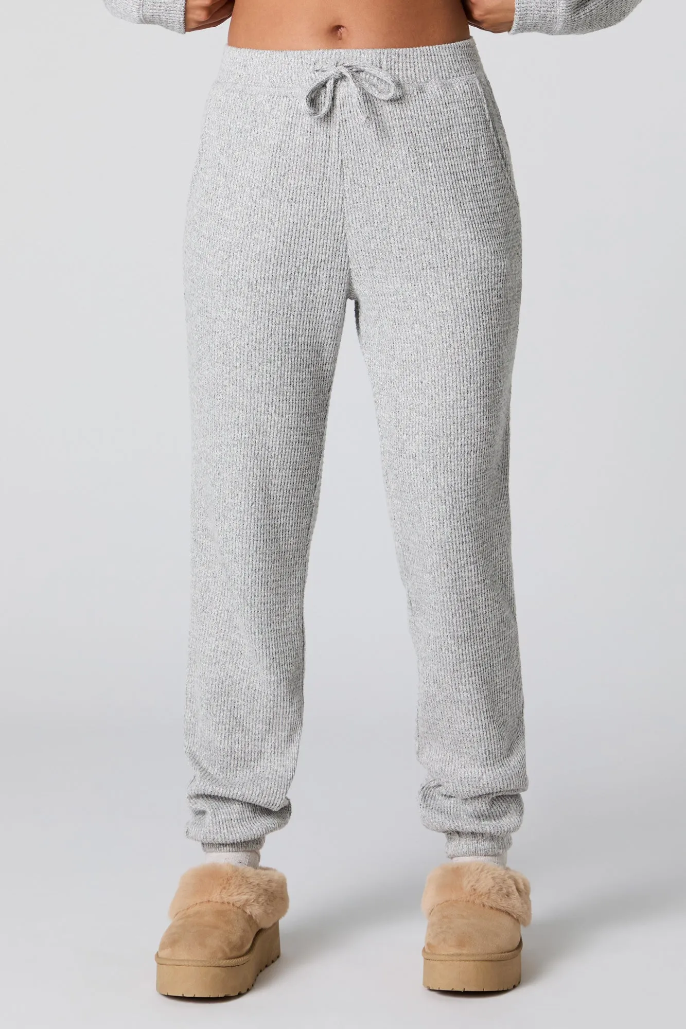 Waffle Knit Jogger sold by Charlotte Russe product image thumbnail 5