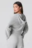 Waffle Knit Cropped Zip-Up Hoodie sold by Charlotte Russe