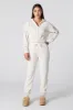Waffle Knit Cropped Zip-Up Hoodie sold by Charlotte Russe