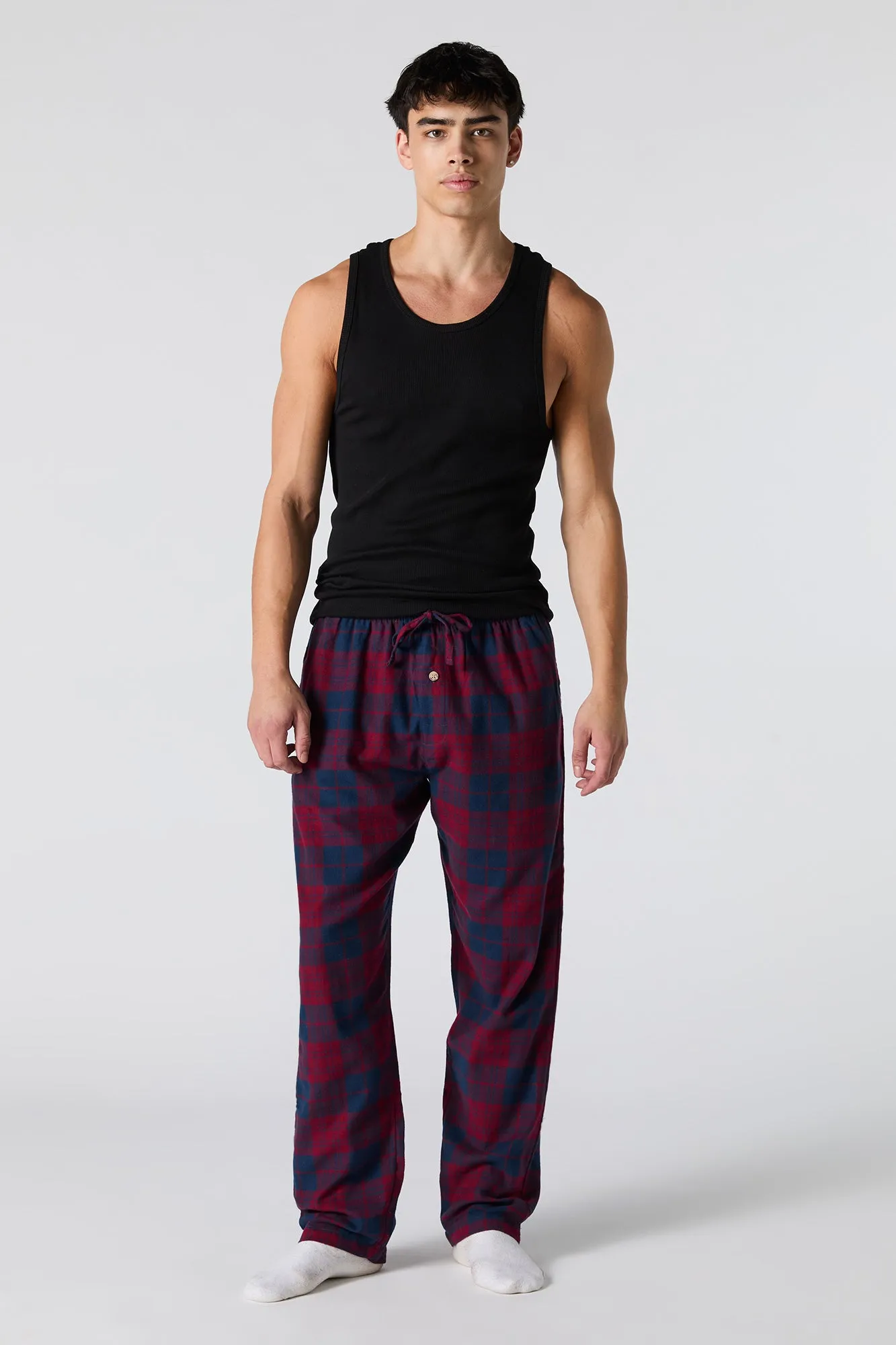 Plaid Flannel Pajama Bottom sold by Charlotte Russe product image thumbnail 2