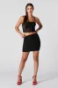 Sparkle Mesh Ruched Mini Skirt sold by Charlotte Russe
