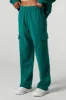 Solid Wide Leg Fleece Cargo Sweatpant sold by Charlotte Russe