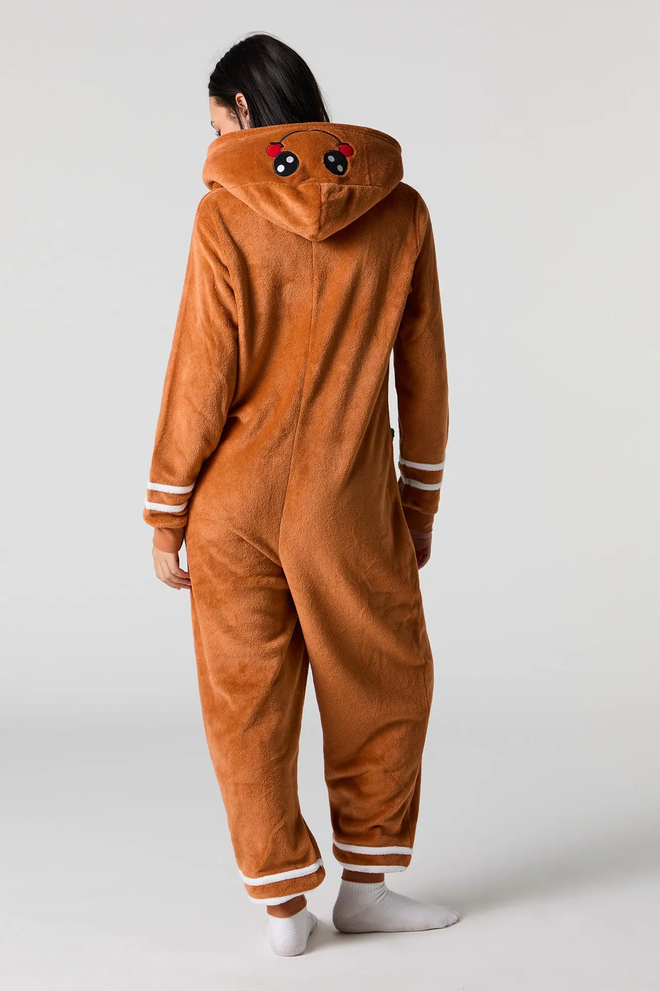 3D Gingerbread Woman Plush Onesie sold by Charlotte Russe product image thumbnail 3
