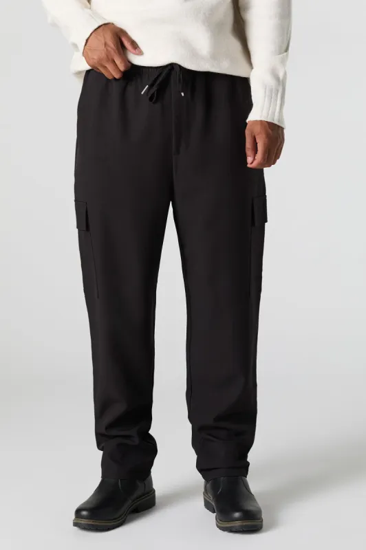 Solid Drawstring Cargo Pant sold by Charlotte Russe