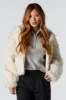 Faux Fur Bomber Jacket sold by Charlotte Russe