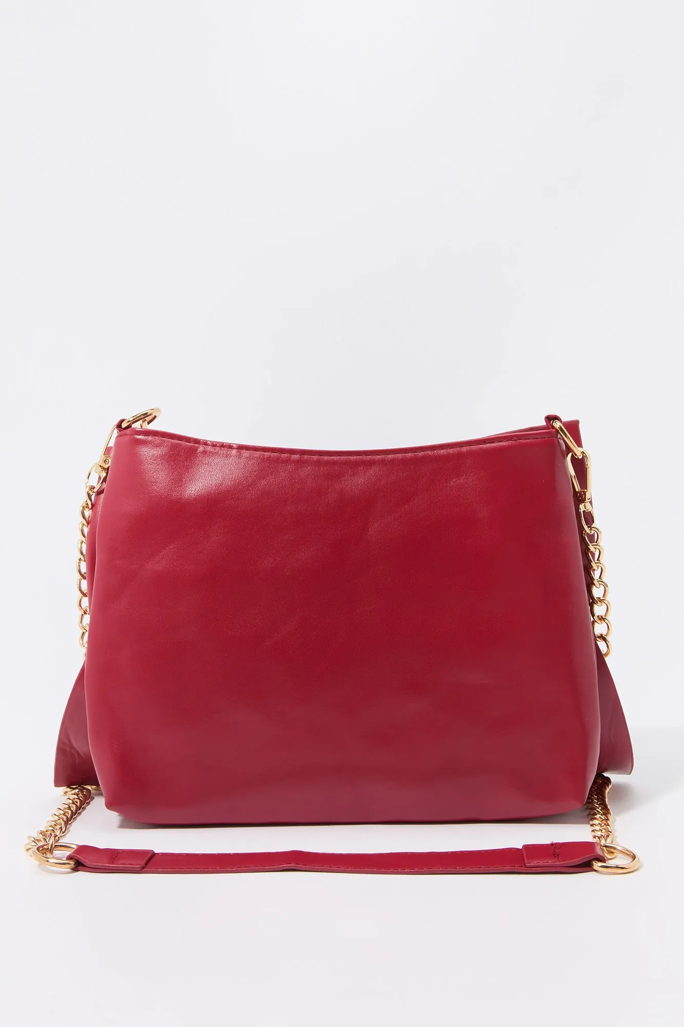 Faux Leather Bow Crossbody Purse sold by Charlotte Russe product image thumbnail 3