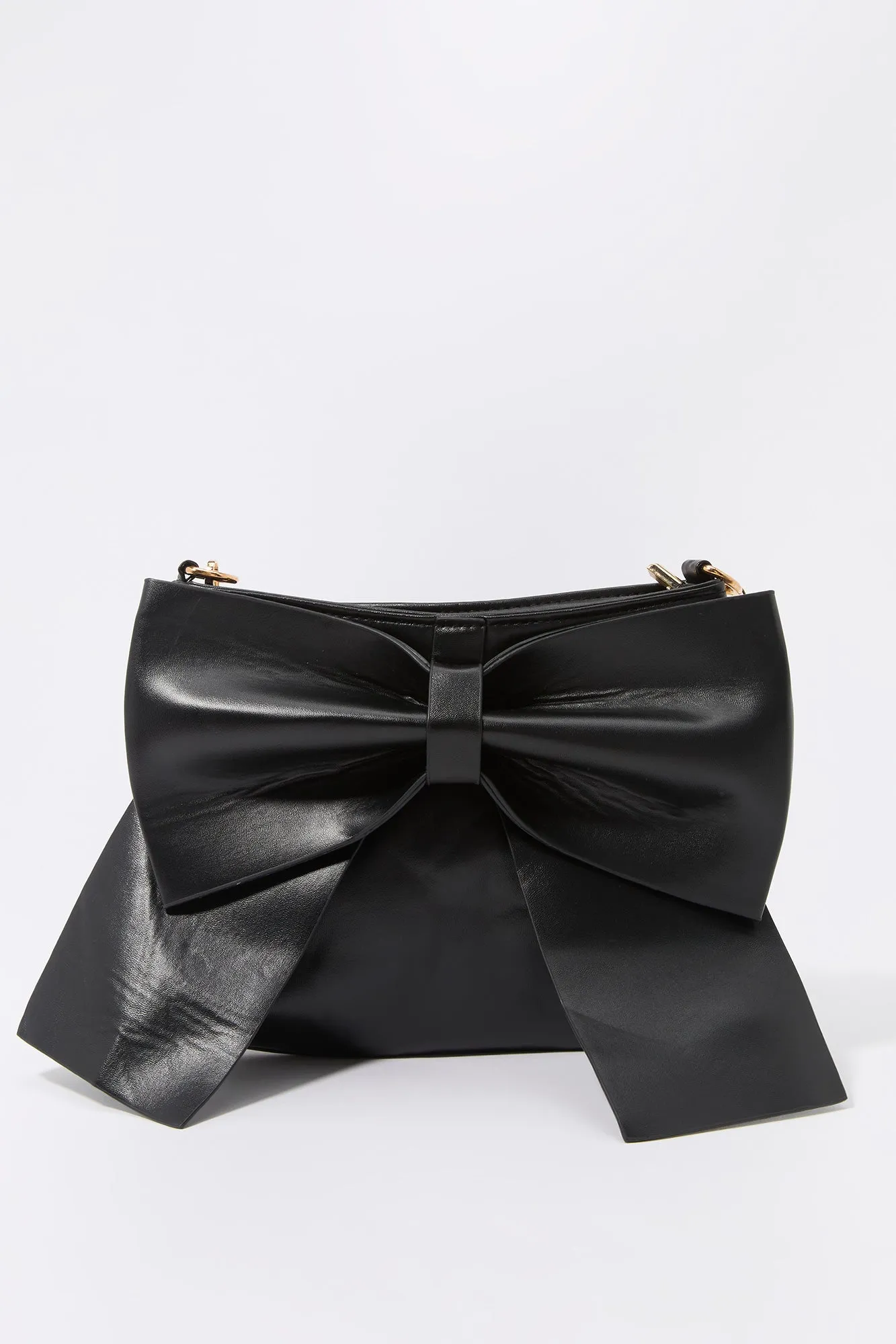 Faux Leather Bow Crossbody Purse sold by Charlotte Russe product image thumbnail 5