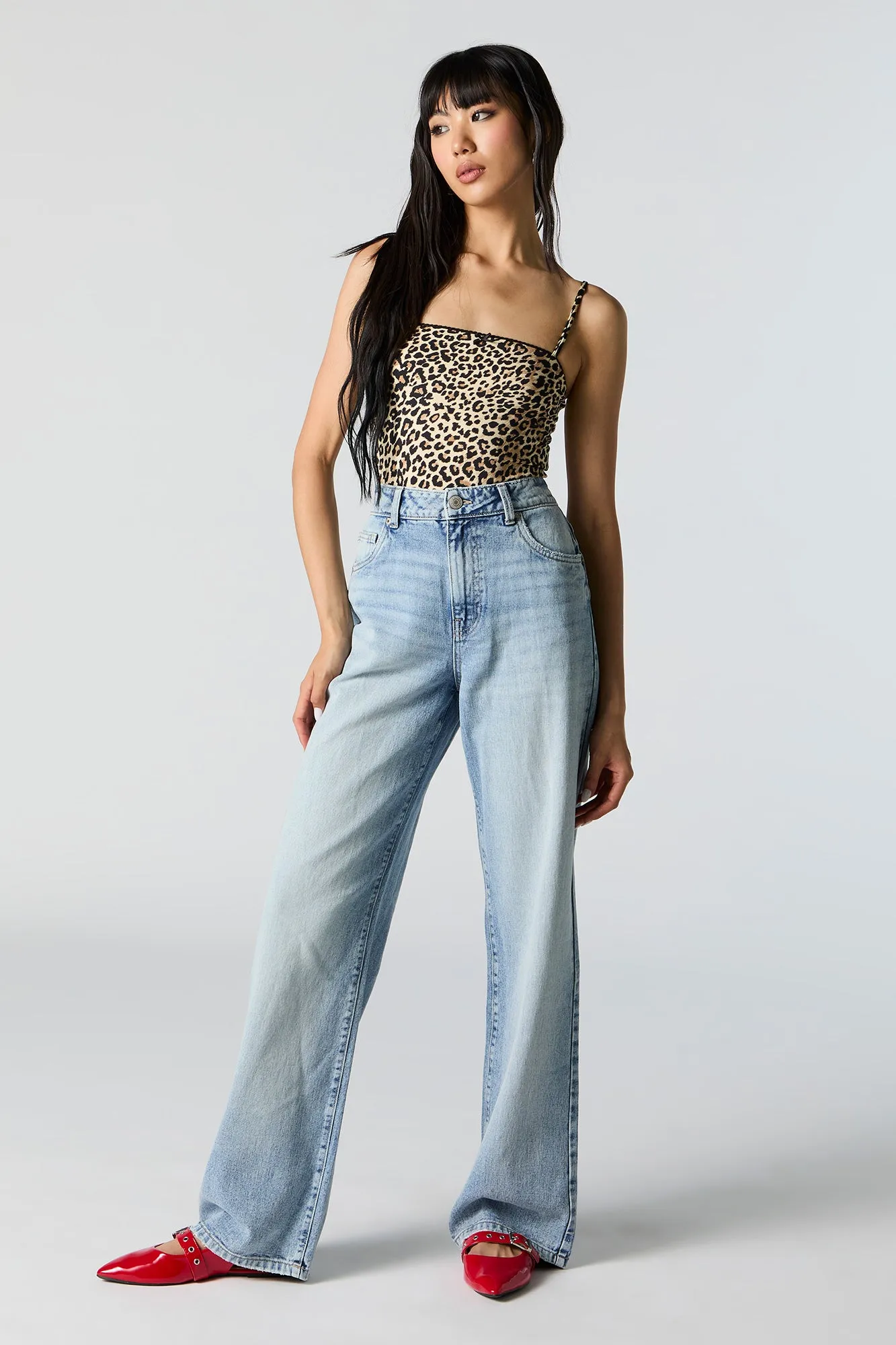 High Rise Wide Leg Jean sold by Charlotte Russe