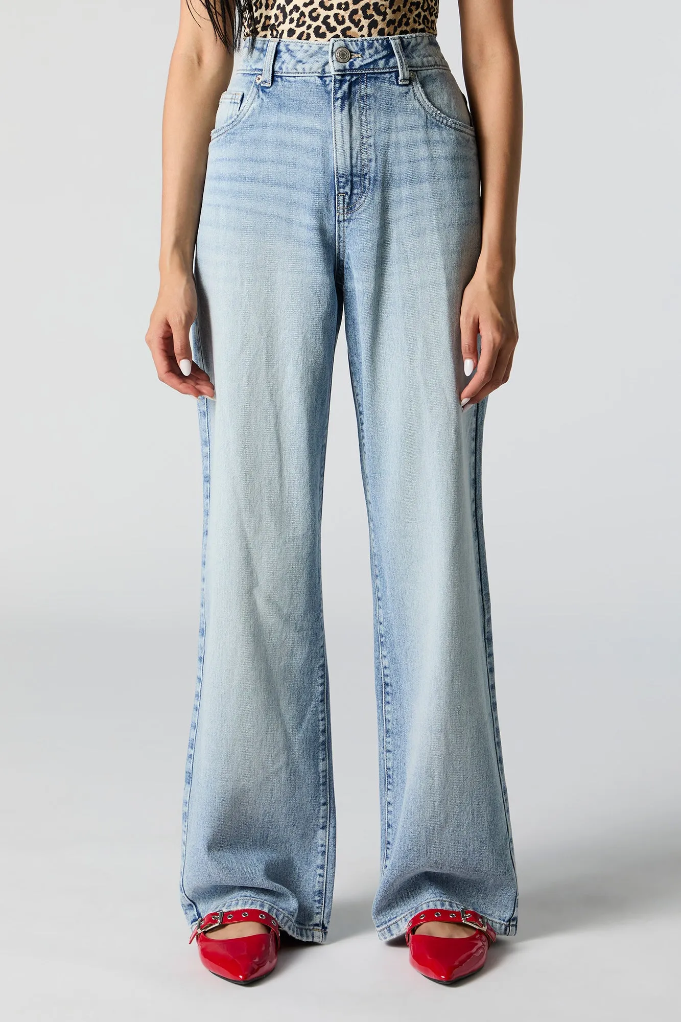 High Rise Wide Leg Jean sold by Charlotte Russe product image thumbnail 2
