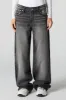 Black Vintage Wash Low Rise Skater Jean sold by Charlotte Russe