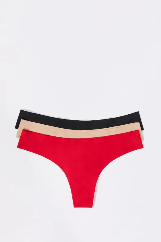 No Show Thong Panty (3 Pack) sold by Charlotte Russe