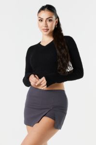 Slit Mini Skort sold by Charlotte Russe