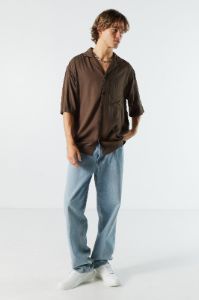 Relaxed Button-Up Top sold by Charlotte Russe