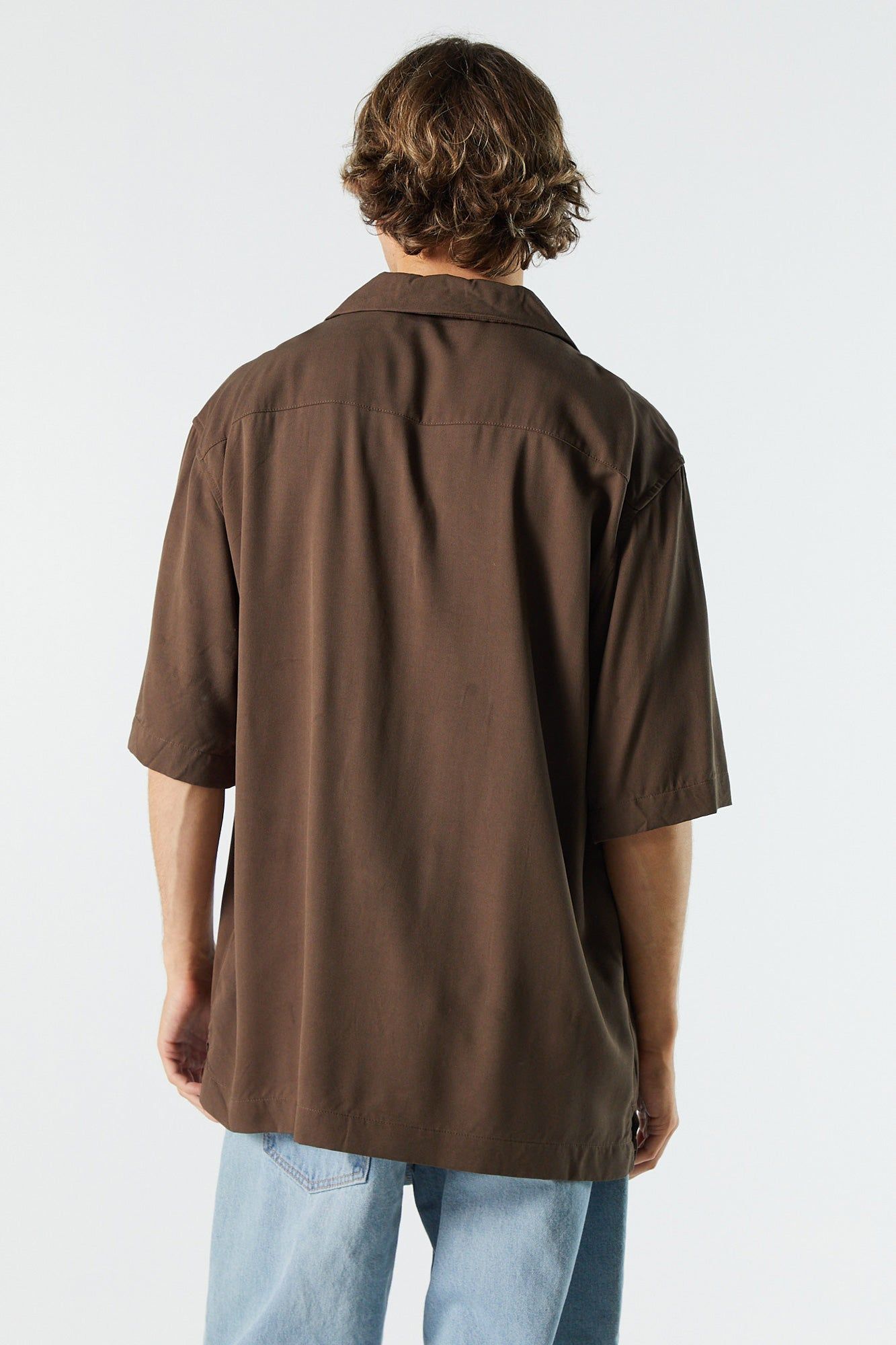 Relaxed Button-Up Top sold by Charlotte Russe product image thumbnail 2