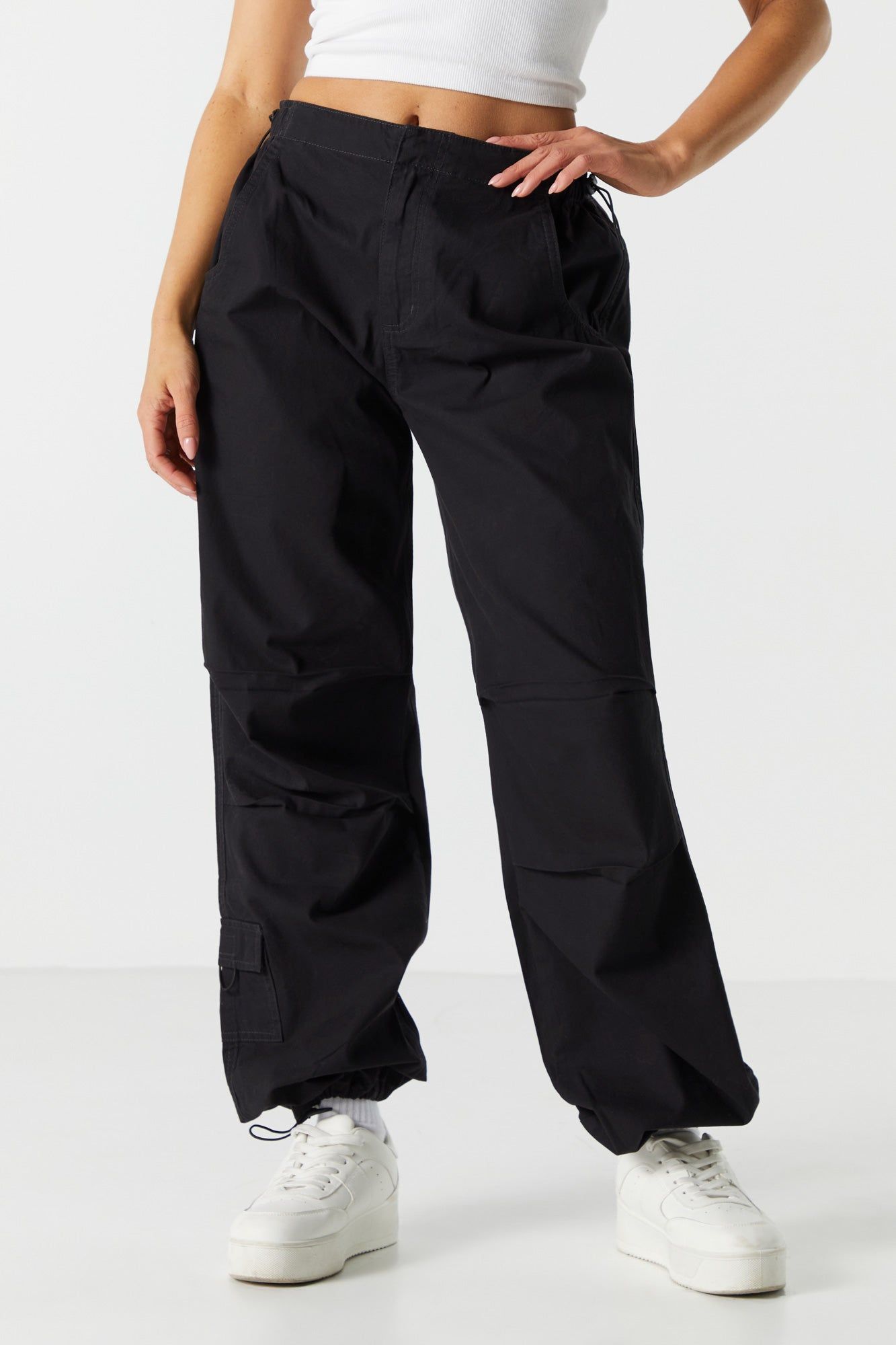 High-Rise Cargo Parachute Pant sold by Charlotte Russe product image thumbnail 5