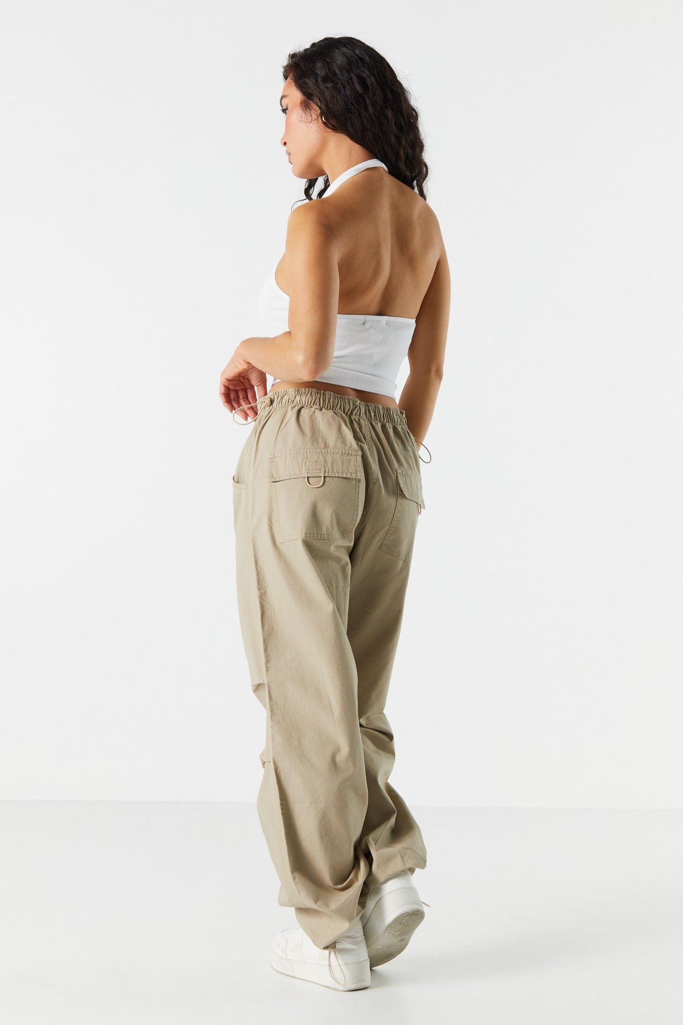 High-Rise Cargo Parachute Pant sold by Charlotte Russe product image thumbnail 3