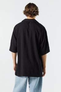 Relaxed Button-Up Top sold by Charlotte Russe
