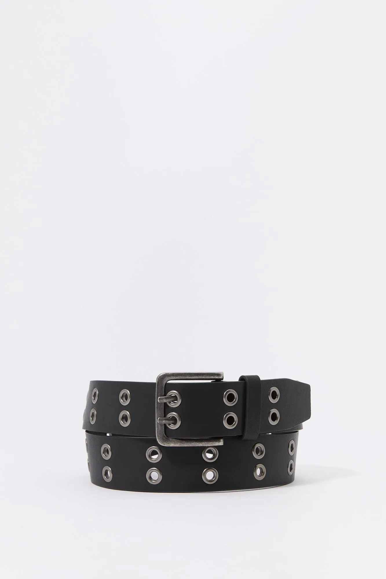 Faux Leather Double Grommet Belt sold by Charlotte Russe