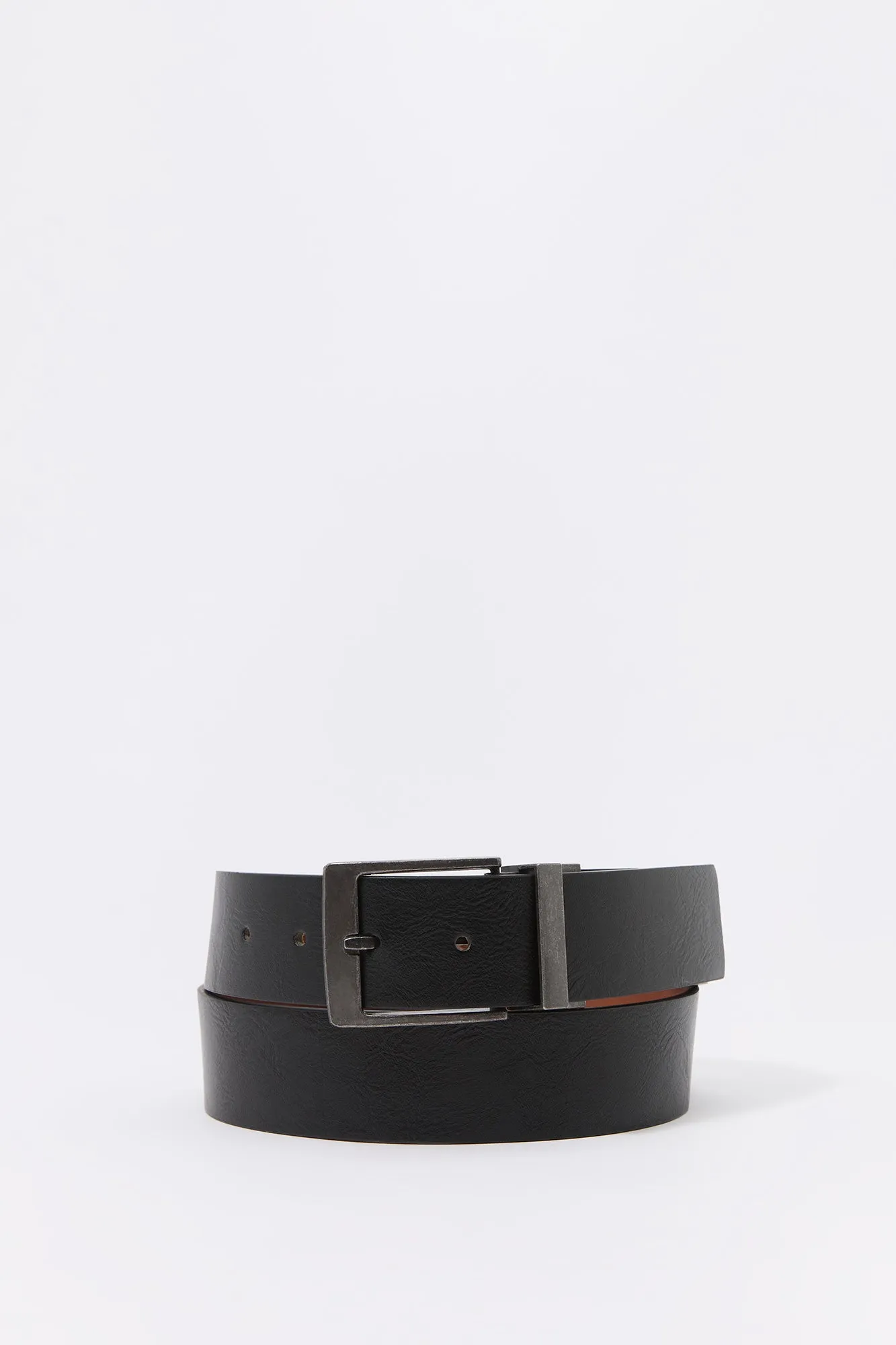 Faux Leather Reversible Metal Buckle Belt sold by Charlotte Russe