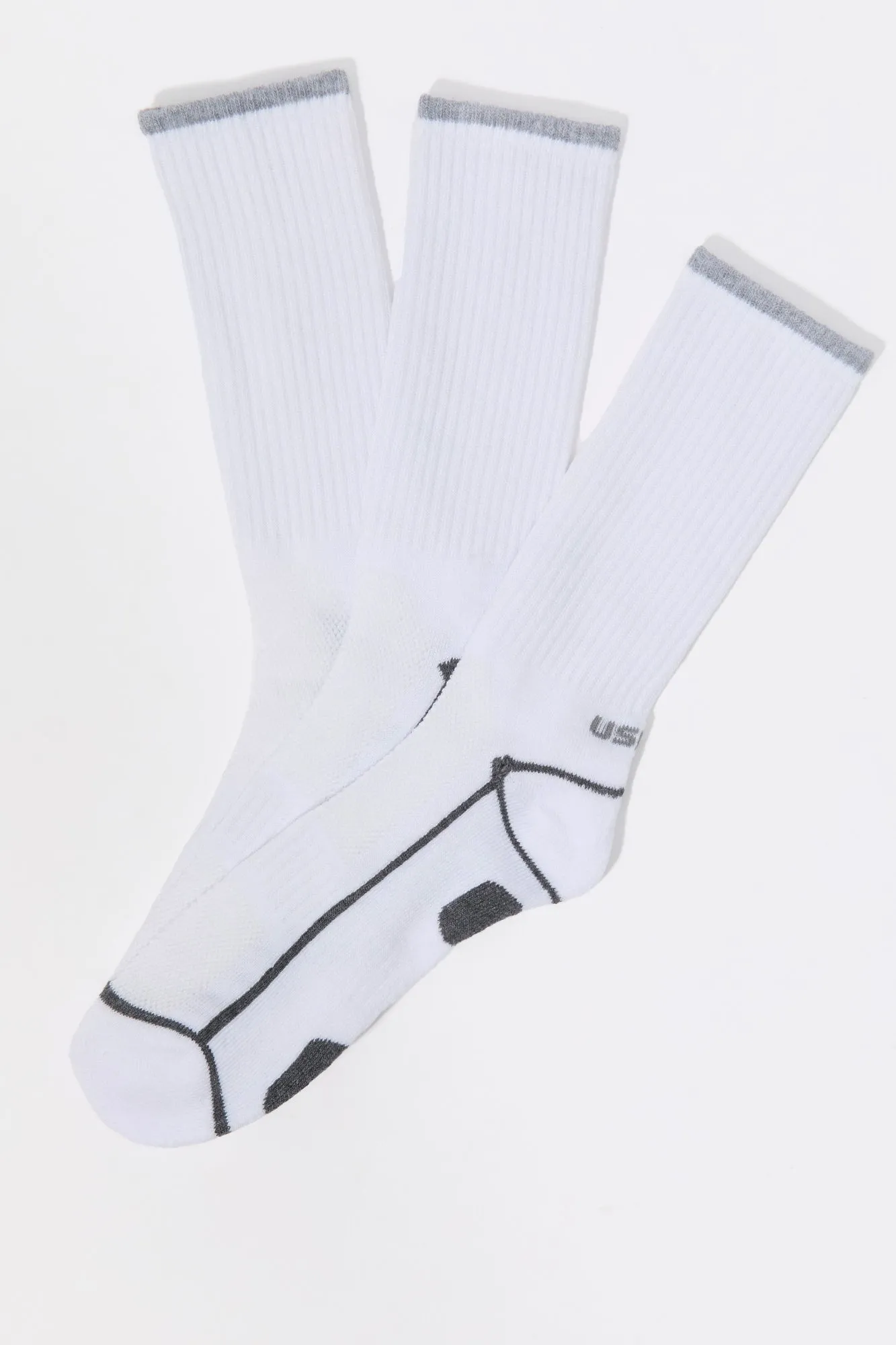 Everyday Athletic Crew Socks (3 Pack) sold by Charlotte Russe