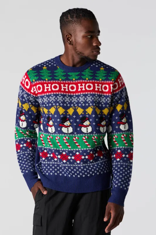 Festive Fairisle Jacquard Knit Ugly Christmas Sweater sold by Charlotte Russe
