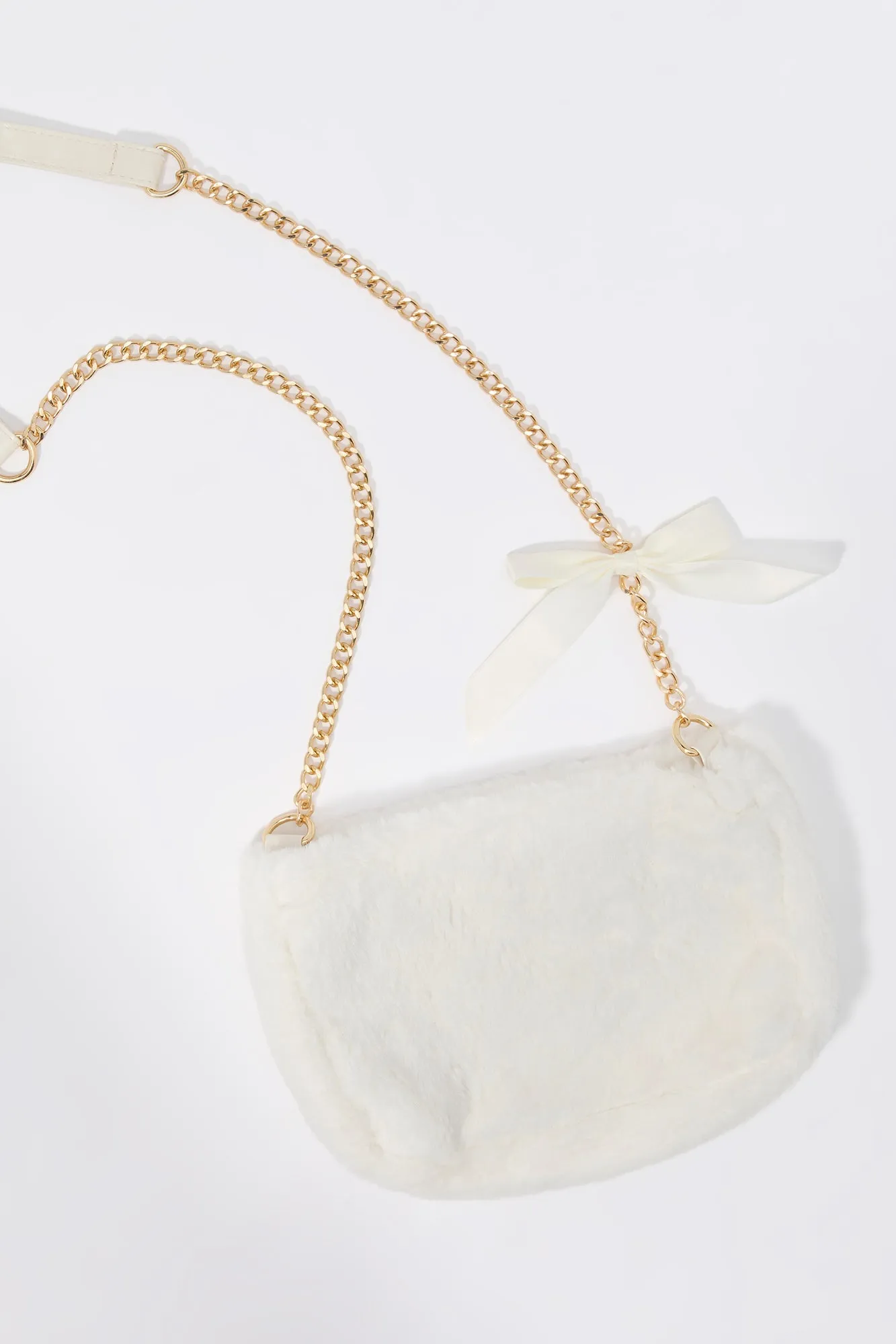 Faux Fur Bow Shoulder Bag sold by Charlotte Russe product image thumbnail 5