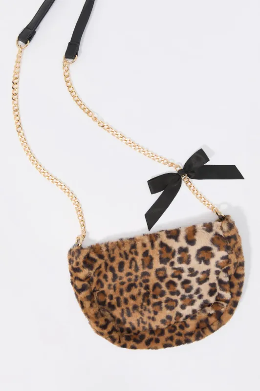 Faux Fur Bow Shoulder Bag sold by Charlotte Russe